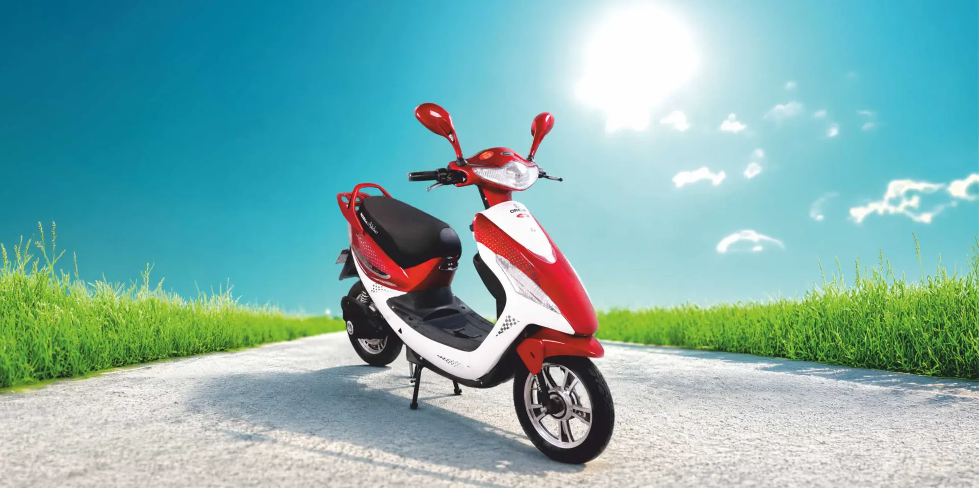 Oreva Adidev electric scooter on an open road