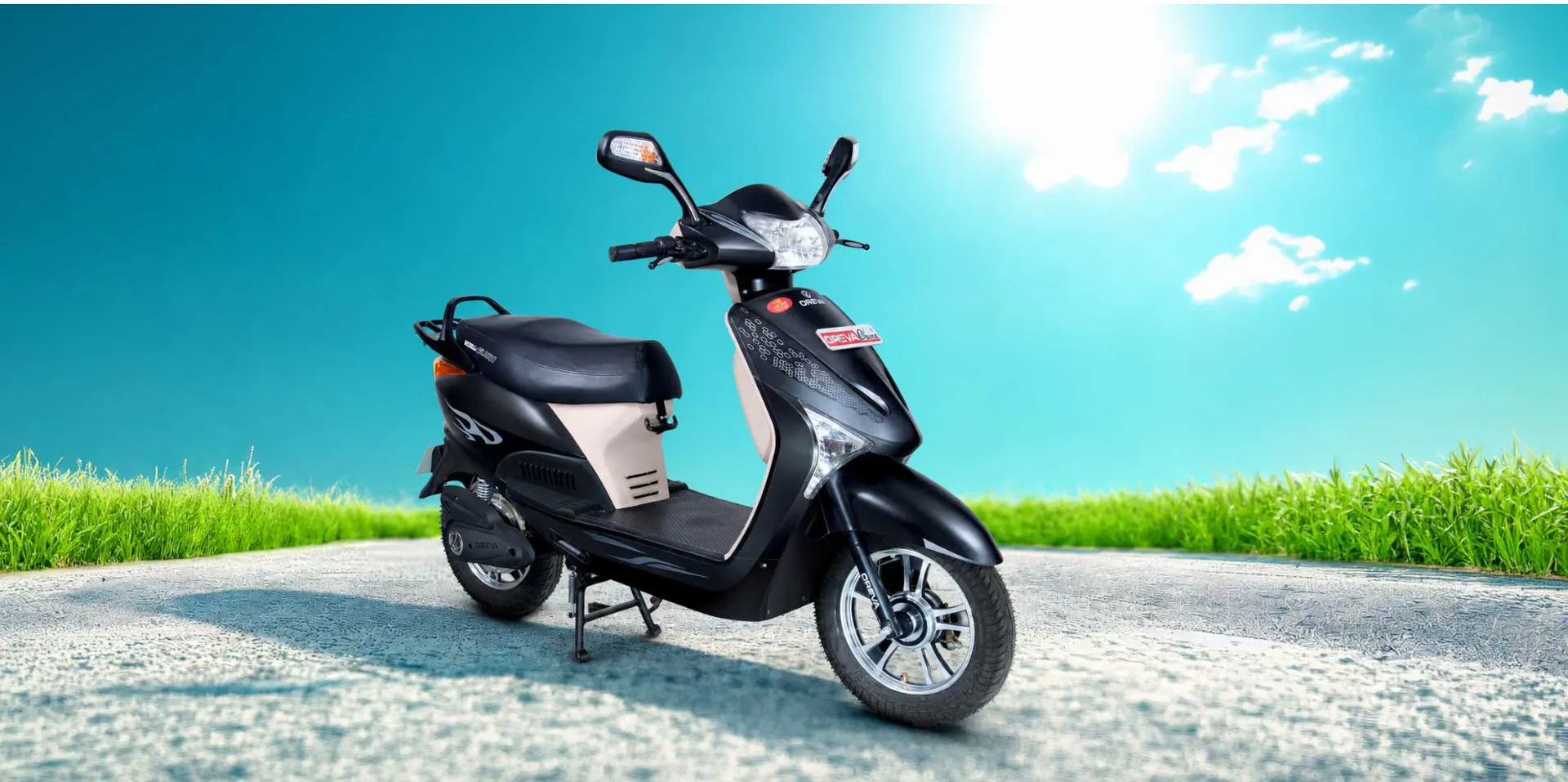 Oreva Alish electric scooter on an open road