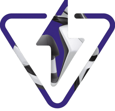 Purple Triangle Scooter Logo Design Purple Triangle Scooter Logo Design